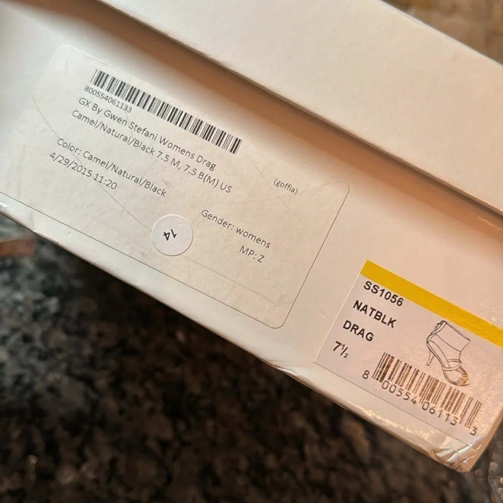 GX Gwen Stefani heeled boho inspired sandal NIB 7.5